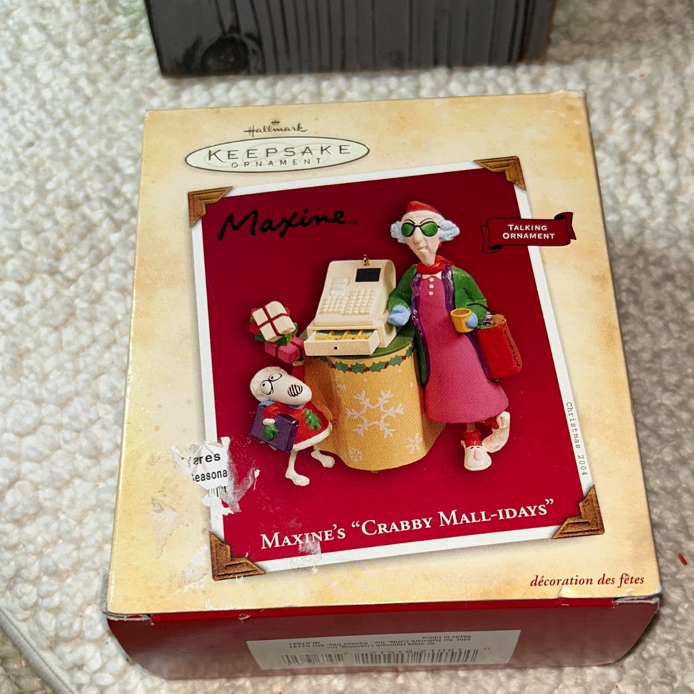 NIB 2004 Hallmark Keepsake Ornament - Maxine's Festive Shopping